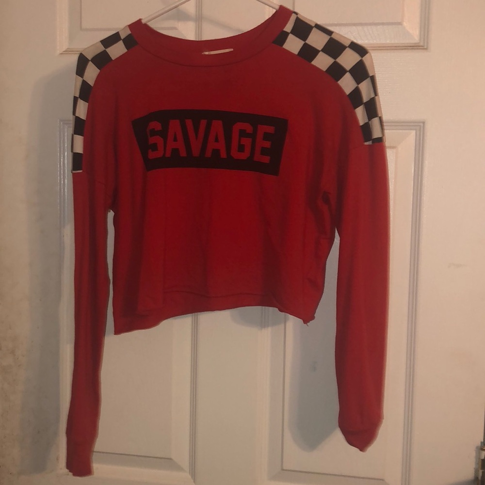 Red savage shirt